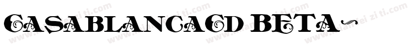 CasablancaCd BETA字体转换
